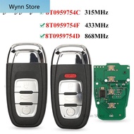 Smart Remote Key Semi Keyless 3/4BTN 315MHz/433MHZ/868MHZ 8T0 959 754C for For Audi Q5 A4L A5 A6 A7 