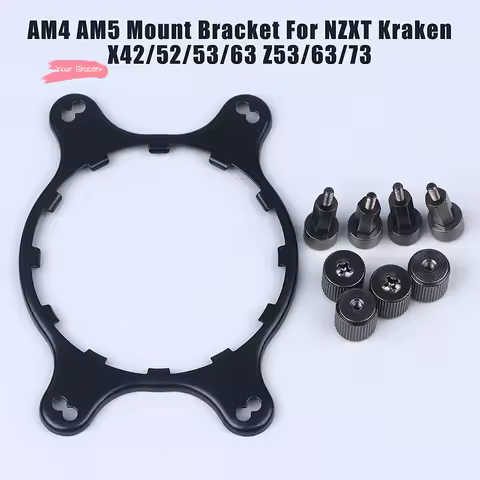 Y-AM4 AM5 CPU Mounting Bracket Retention Holder Repair Stud Nut Kit For NZXT Kraken X41 X42 X51 X52 