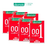 [Bundle of 6] Okamoto 001 0.01 Polyurethane Condoms Pack of 2s