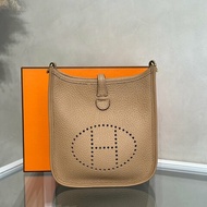 HERMES Mini evelyne - 奶茶金 U