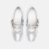 MellowCo รองเท้าบัลเล่ต์สไตล์แมรี่เจน Mary Jane หนัง PU สายคาดเข็มขัด รุ่น Lily Classic M8-4427