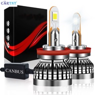 CarTnT 2ชิ้นหลอดไฟหน้ารถสว่างพิเศษ H4 H11 H7 H1 H3 9012 Led HIR2 W 100 Led Canbus หลอดไฟ14000LM 9005