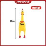 FOLOPETS Mainan Kucing Anjing Ayam Karet Anti Sobek Screaming Chicken Pet Toys Mainan Hewan