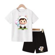 BOYS AND GIRLS SHORTS SET WITH HACIPUPU MOTIF ZODIAC VERSION / BOYS AND GIRLS CLOTHES / CHILDREN'S T