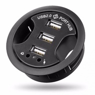 New 3 Ports USB 2.0 Hub with 3.5mm audio and microphone jack
