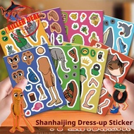 【SDXDSC】 Tung Tung Tung Sahur Stickers Toys Set Tralalero Tralala Funny Stickers Stickers Decoration