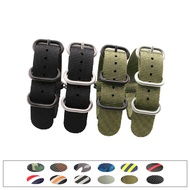 NATO NATO NATO Nylon Watch Strap Men Style Thickened Watch Strap 18/20/21/22/23/24MM Black/Green