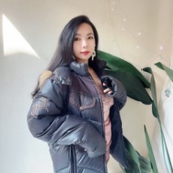 lee 經典黑冬季鉚釘率性可拆帽領 古董古著羽絨澎厚磅外套vintage