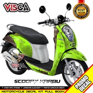 Decal Scoopy Karbu Full Body Stiker Scoopy Karbu Lama Striping Scoopy Karbu Lama Batik