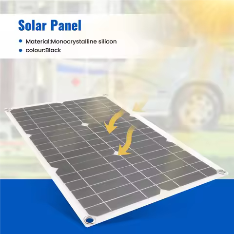 A64K 180W Solar Panel Kit 12V Charger With Controller For Caravan Boat RV