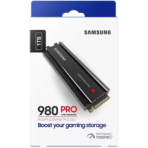 SAMSUNG Original SSD 980 PRO With Heatsink NVMe M.2 1tb 2TB SSD PCIe 4.0 M.2 2280 Internal Solid Sta