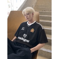 【✅READY STOCK🇲🇾】330gsm JERSEY Unisex Oversized T-shirt plus size Couple Tees baju lelaki重磅宽松美式潮牌条纹vi