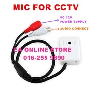 Mini Spy Hidden CCTV Microphone Audio Square Mic for Surveillance Camera Recorder DVR