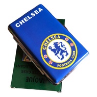 TEMPAT ROKOK MOTIF CLUB BOLA - KOTAK ROKOK KALENG