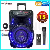 Speaker Advance K1501 N / Speaker bluetooth / Speaker Aktif / speaker aktif bluetooth / speker aktif bluetooth /  super bass  Meeting Bluetooth 15" inch Ukuran Jumbo PROMO