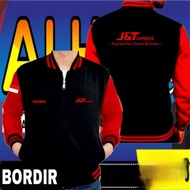 Full embroidery Jnt express jacket Jnt express baseball jacket Jnt express varsity jacket Jnt expres
