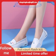 Kasut Jururawat Putih Nurse Slip Buckle Flat Shoes Nurse White Shoes