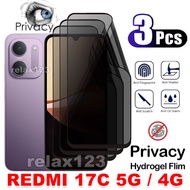 For REDMI 17C 5G 3PCS Anti-Privacy Hydrogel Films For Xiaomi Redmi 17C 17 C Redmi 17 Redmi17c 4G 5G 