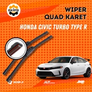 Car Wiper - Honda Civic Turbo Type R - Quad Model 4 Rubber 1 Set (2Pcs) RightKiri W601