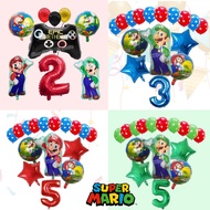 【spot goods】Mario Brothers Party Balloon Set Birthday Party Scene Props Children's Room Decoration Boy Gift