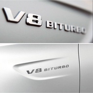 Mercedes-Benz New V8 BITURBO C63 G63 S65 Emblem Badge Car Fender Sticker