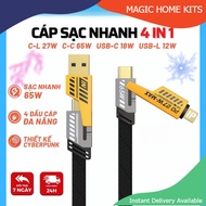 Multifunctional 4in1 fast charging cable