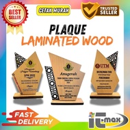 PLAK CENDERAHATI/ PLAQUE AWARD/ PLAK KAYU/PLAK ANUGERAH