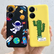 PK1 Vivo Y16 2022 Phone Shell Thin Style Silicone Protective Cover New astronaut case VivoY16 Y 16 4
