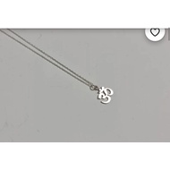 Stainless Steel OM Symbol Pendant Necklace Silver Color AUM Yoga Chain Necklace Jewelry for Women Me