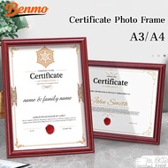 A4/A3 Certificate Frame Home Decor Photo Cert Frame Picture Wooden Frame