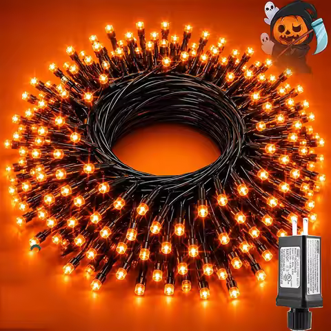 10M 20M 50M 100M Orange Purple String Lights Outdoor Halloween String Light Orange Purple Fairy Ligh