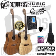 ORIGINAL!!! Gitar Akustik Elektrik Import Cowboy GWC-240 NA GWC 240NS Equalizer Tuner AW-1