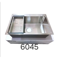 6045 STAINLESS KITCHEN SINK PACKAGE 6045 STAINLESS KITCHEN SINK/ 6045 STAINLESS STEEL DISHWASH/
