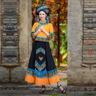 Vietnam Laos Myanmar Cambodia Ethnic Costume Dance Costume Large Swing Skirt Performance Costume