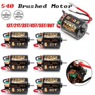 540 13T-80T Waterproof Brushed Motor Upgrade for 1:10 RC Car Crawler Wltoys Axial SCX10 Kypsho Redca