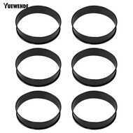 【YW】 Non-stick Coating Cake Mold 6pcs Stainless Steel English Muffin Rings Non-stick Cake Mold for B