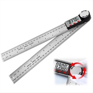 (ETUOL)Digital Display Angle Ruler2-In-1 Ruler & Digital Angle Finder Protractor (Stainless Steel-30