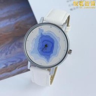 西班牙NAFISA娜菲莎藝術抽象火山口創意設計男生女生中性學生手錶