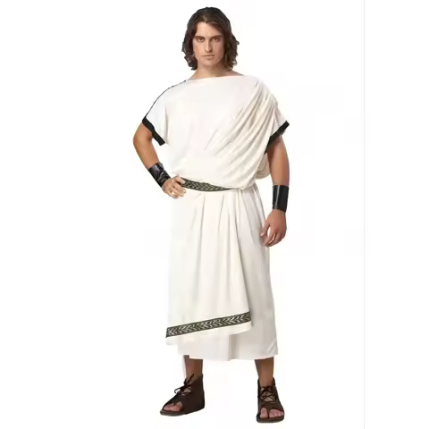 ♥ ♦ Ancient Greek Mythology Olympus Zeus Hera Costume Toga God Goddess Cosplay Costume ❖ ☪