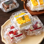 10pcs clear bento box mica cake box bento dessert cake mica slice cake