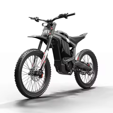 Fast 85KMH 50MPH Mid-Drive Fatbike Adult 72V 8000W 35AH 75 Miles Long Range 440NM Off Road Rerode R1
