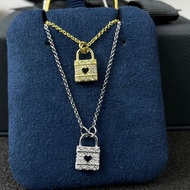 SC8 Preferred APM S925 silver August new love lock Pendant Necklace female couple summer baby design