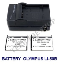 LI-50B \ LI50B แบตเตอรี่ \ แท่นชาร์จ \ แบตเตอรี่พร้อมแท่นชาร์จสำหรับกล้องโอลิมปัส Battery \ Charger 