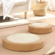 Japanese Muji Straw Woven Tatami Cushion Floor Futon Pouf Ottoman Seat Meditation Home Decor 榻榻米坐垫 R