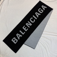 BALENCIAGA巴黎世家 圍巾 經典字母logo 羊毛絨線圍脖 男女同款