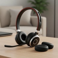 Jabra Evolve 20 30 40 65 Elite Kusyen Telinga Ganti untuk Fon Kepala Jabra Evolve 20 30 40 65 Elite,