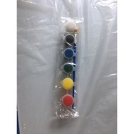 18g paint blister pack includes 6 3g colors + 1 brush
