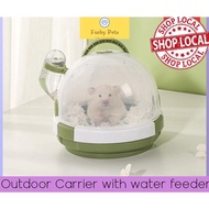 Hamster Carrier Outdoor Small Cage Hamster Traveler Hamster Travelling Bag