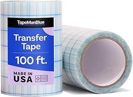Clear Transfer Tape with Grid, 6 inches x 100 feet, Made in America