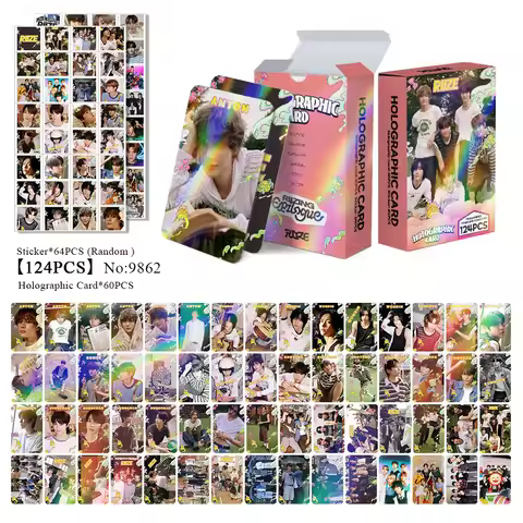 124Pcs/Set Kpop Idol RIIZE New Album ODYSSEY Lomo Cards Stickers Shotaro Eunseok Wonbin Sohee SUNGCH